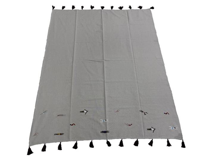 Wohndecke Reduced ecru Baumwolle 150 x 200 cm - Wohndecke