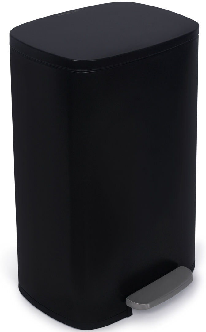 NETTA Stainless Steel Step On Kitchen Trash Can - 50L Black 50L