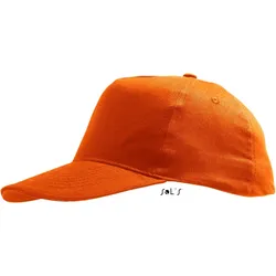 SOLS Unisex 5-Panel Baseball Kappe Klassische Cap 88110 orange one size