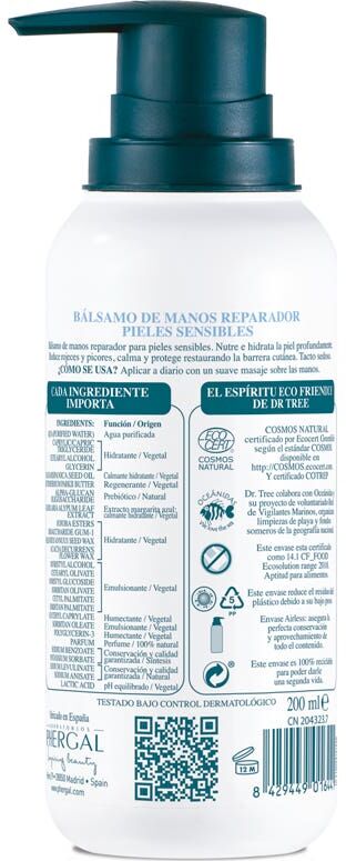 Dr. Tree Eco Bálsamo Manos Reparador 200 ml