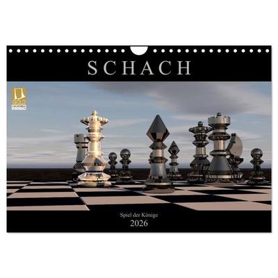 SCHACH - Spiel der Könige (Wandkalender 2026 DIN A4 quer), CALVENDO Monatskalender
