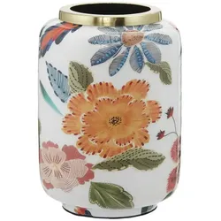Vase Papagei   ¦ mehrfarbig ¦ Metall ¦ Maße (cm): B: 15 H: 21,5