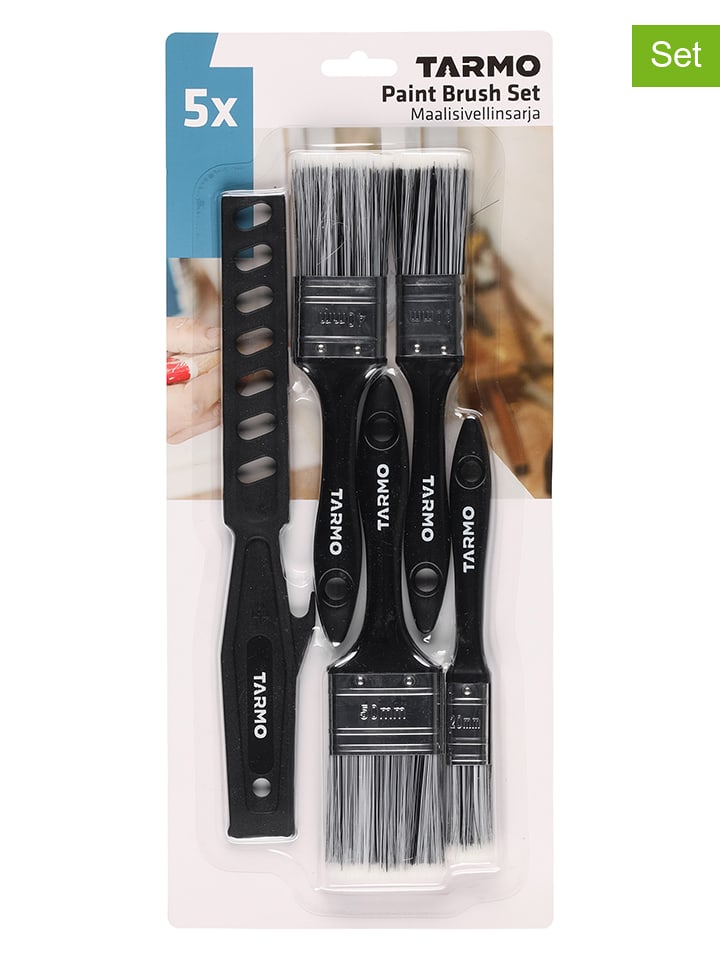 Tarmo 6tlg. Malerpinsel-Set in Schwarz - onesize