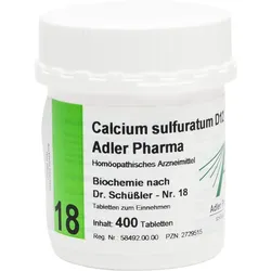 Biochemie Adler 18 Calcium Sulfuratum D12 Adler Ph 400 ST