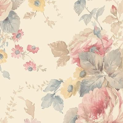 La Rosa Maryville 32.7 Ft. x 20.5 In. Vinyl Pink Peonies Wallpaper Covering