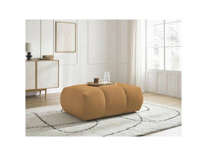 Hocker Fuji, Gelb, Kunststoff, rechteckig, 112x44x80 cm, Wohnzimmer, Hocker, Sitzhocker