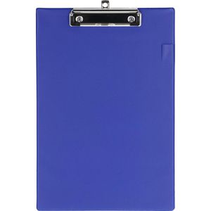 Rapesco Klemmbrett VSTCB0L3, A4, Kunststoffbezug, mit Stiftehalter, blau