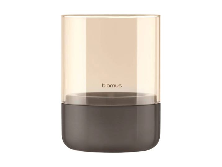 blomus Photophore Calma Ø10 cm Burned Metal-finition métallique