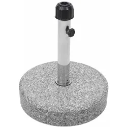 Mendler Sonnenschirmständer HWC-F92, Schirmständer Schirmhalter, Granit ~ 24kg rund grau