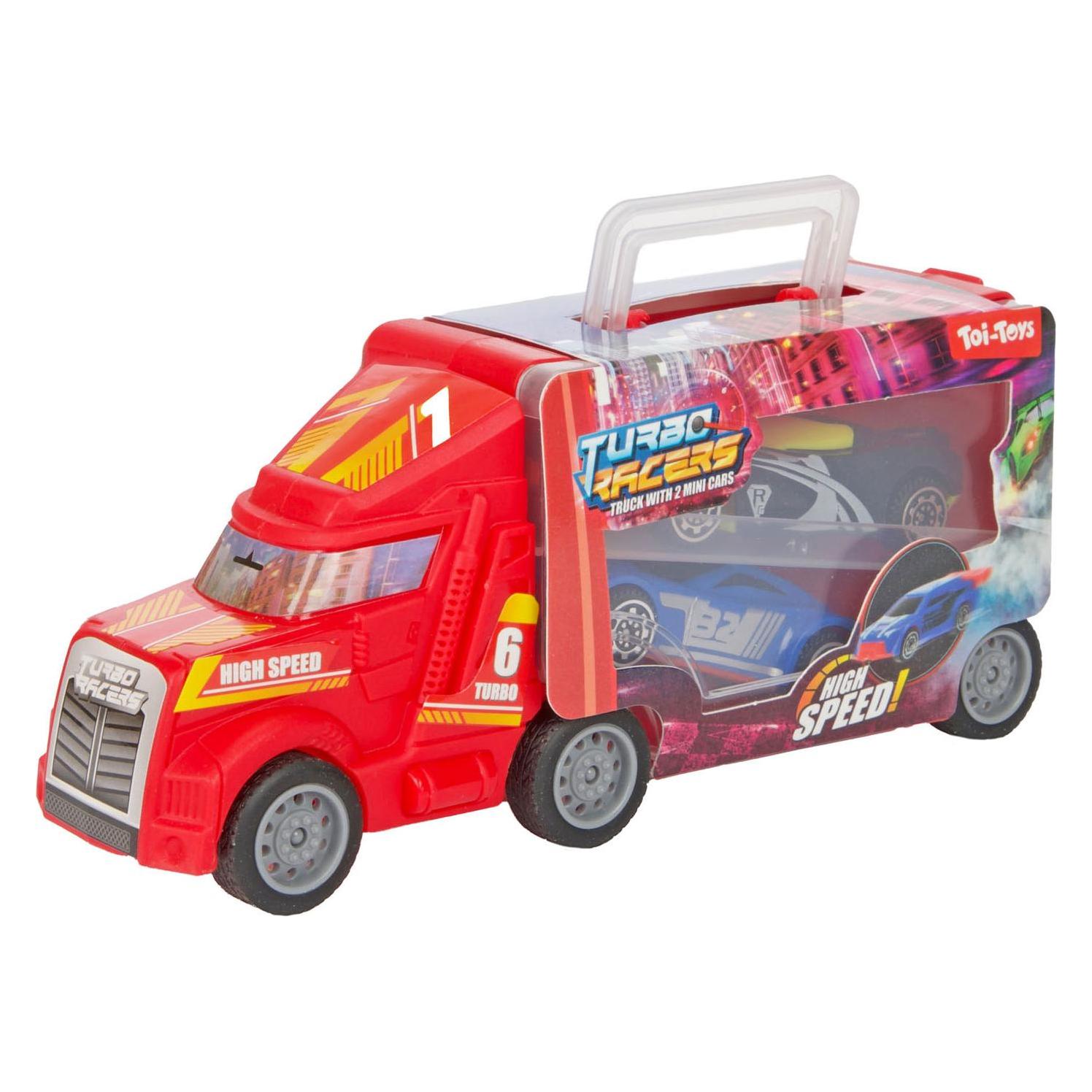 Toi-Toys Lastkraftwagen Minikoffer Mit 2 Autos 2 Fach Sortiert (39968Z)