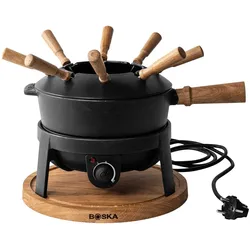Boska Elektrisches Fondue-Set Pro / Für Fondues aller Art / 8 Personen / Stilvolles Gusseisen / Extralanges Kabel