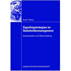 Signalingstrategien im Stakeholdermanagement, Fachbücher von Gunar Tewes