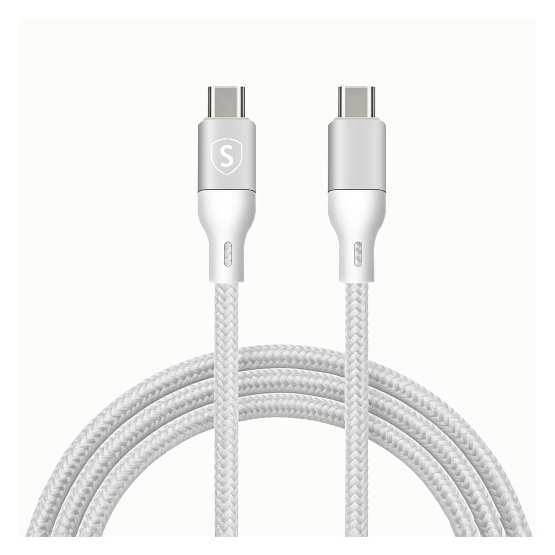 SIGN 60-W-USB-C-zu-USB-C-Kabel, 2 m - Weiss (2 m, 60 W) (SN-CC3200W)