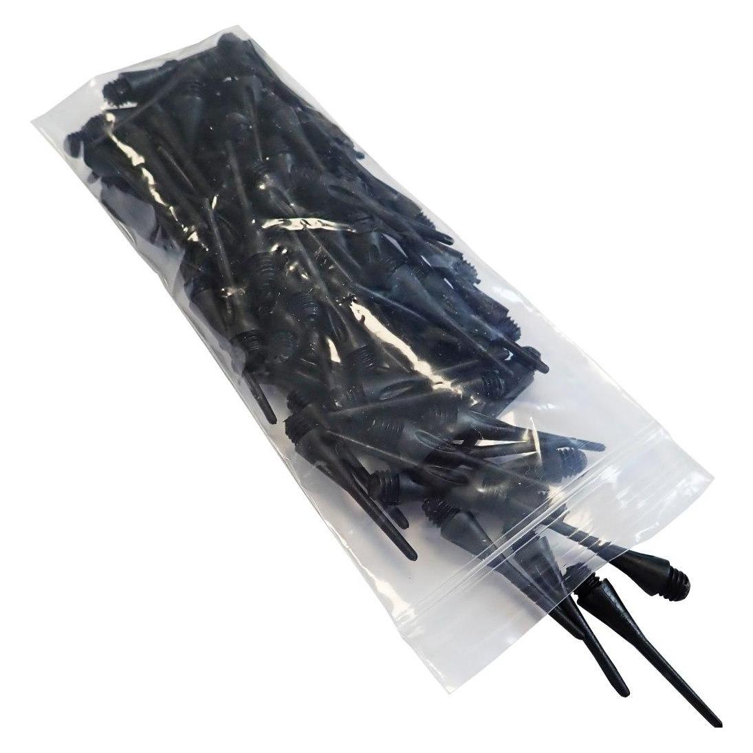Kubi Sport Grosse Dartspitzen aus Kunststoff, schwarz, weich, von KUBISPORT, 1000 Stück (ta53)