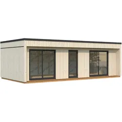 Palmako Gartenhaus Johanna 31,8 m2 - 160 mm naturbelassen