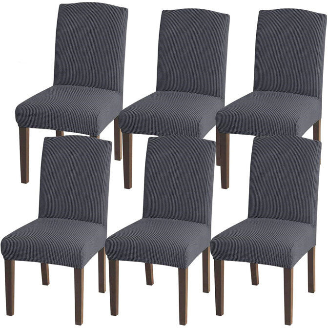 Brayden Studio T-Cushion Dining Chair Slipcover 70cm H X 48cm W