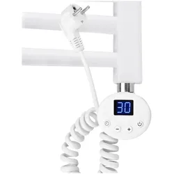 Emke Heizelement für Handtuchwärmer mit Temperaturregler, 900W Weiss (1st Generation), Heizkörper, Weiss
