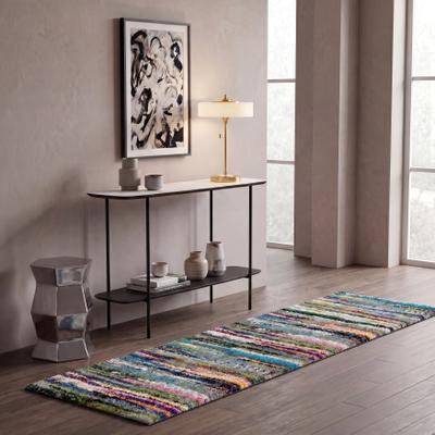 SAFAVIEH Fiesta Shag Nicolle Stripe Rug