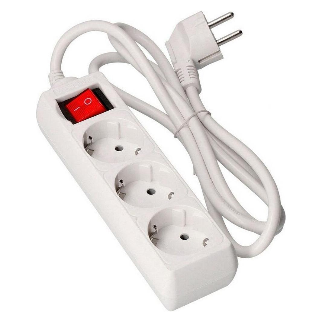EDM Product Steckdosenleiste Mit 3 Steckdosen Mit Schalter 41043 Schuko (3 M) (3x, CEE 7/3, CEE 7/5, 3 m) (45269492)