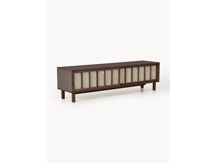 TV-Lowboard Echo mit Rattan-Fronten