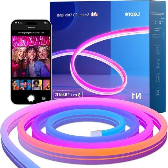 Lepro LED Strip Slimme Multicolor Decoratieve Verlichting 6 meter