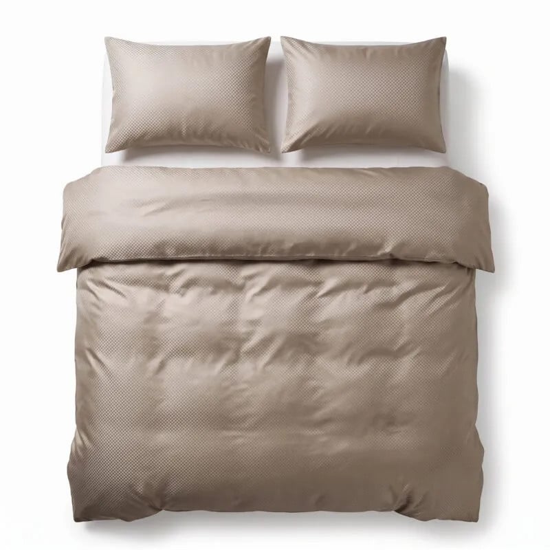 Sleeptime Satin Point Dekbedovertrek Taupe 200 x 220 cm