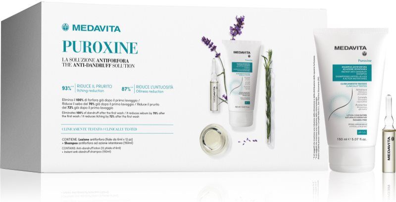 Medavita Puroxine Anti-Dandruff Set Gift Set for dandruff