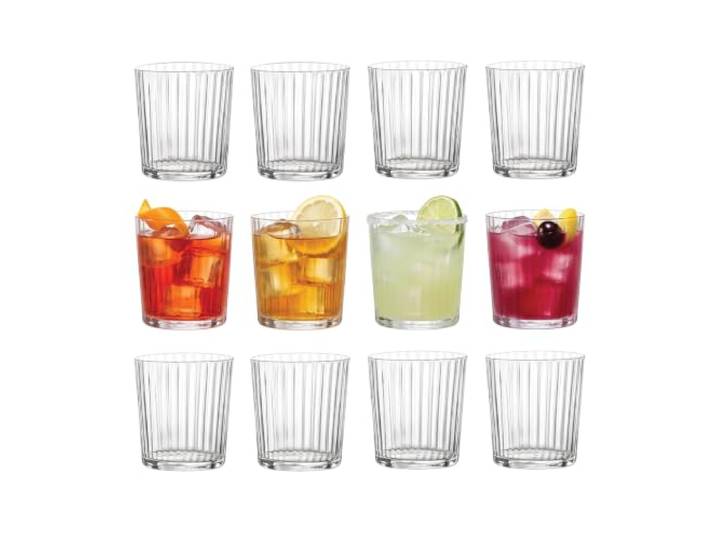 Bormioli Rocco Set mit 12 Negroni Gläsern aus exklusivem Glas, 35 cl