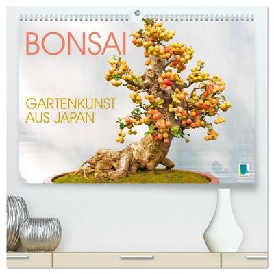 Gartenkunst aus Japan: Bonsai (hochwertiger Premium Wandkalender 2026 DIN A2 quer), Kunstdruck in Hochglanz