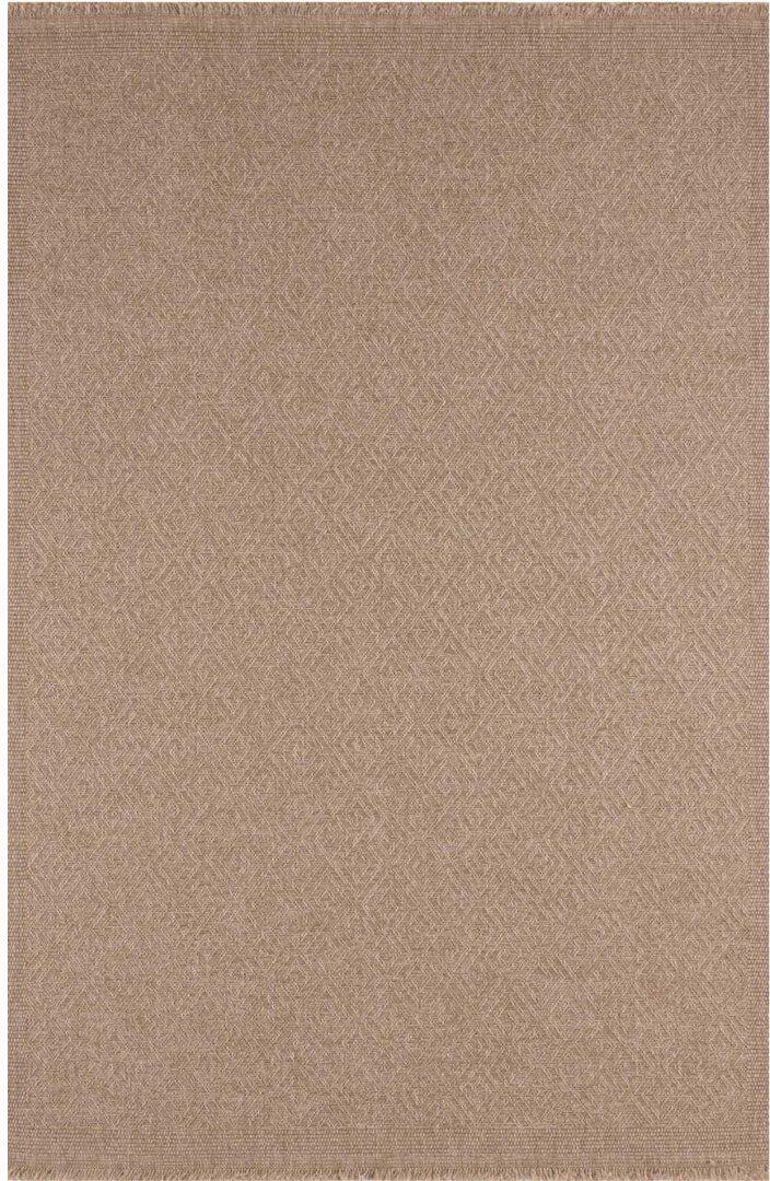THE RUGS Nature Collection Geometric Indoor / Outdoor Area Rug Beige Rectangle 240 x 340 cm