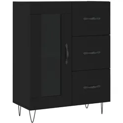 vidaXL Sideboard Schwarz 69,5x34x90 cm Holzwerkstoff