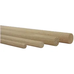 Vasalat Holzstäbe ø6/8x1000 je 10 Stück Buche gerillt Holzstange