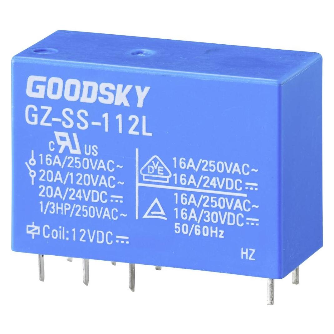 Goodsky GZ-SS-112L Printrelais 12 V/DC 20 A 1 Wechsler 1 St. Tube (GZ-SS-112L)