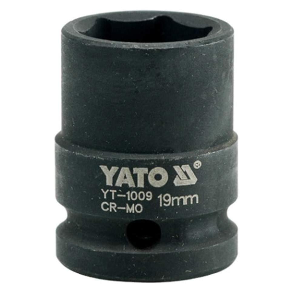 Yato NASADKA UDAROWA SZEŚCIOKĄTNA 1/2" KRÓTKA 19mm (19 mm) (YT-1009)