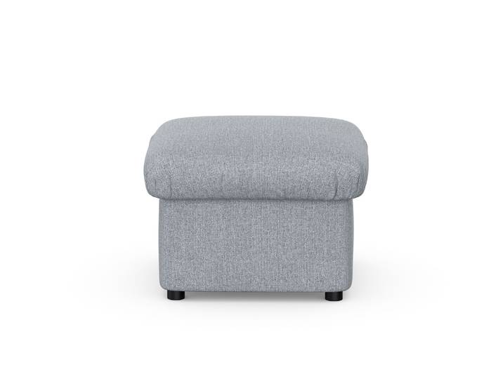 Hocker DOMO COLLECTION Pegnitz , silber, B:60cm H:39cm T:60cm, 100% Polyester, Hocker, Hocker
