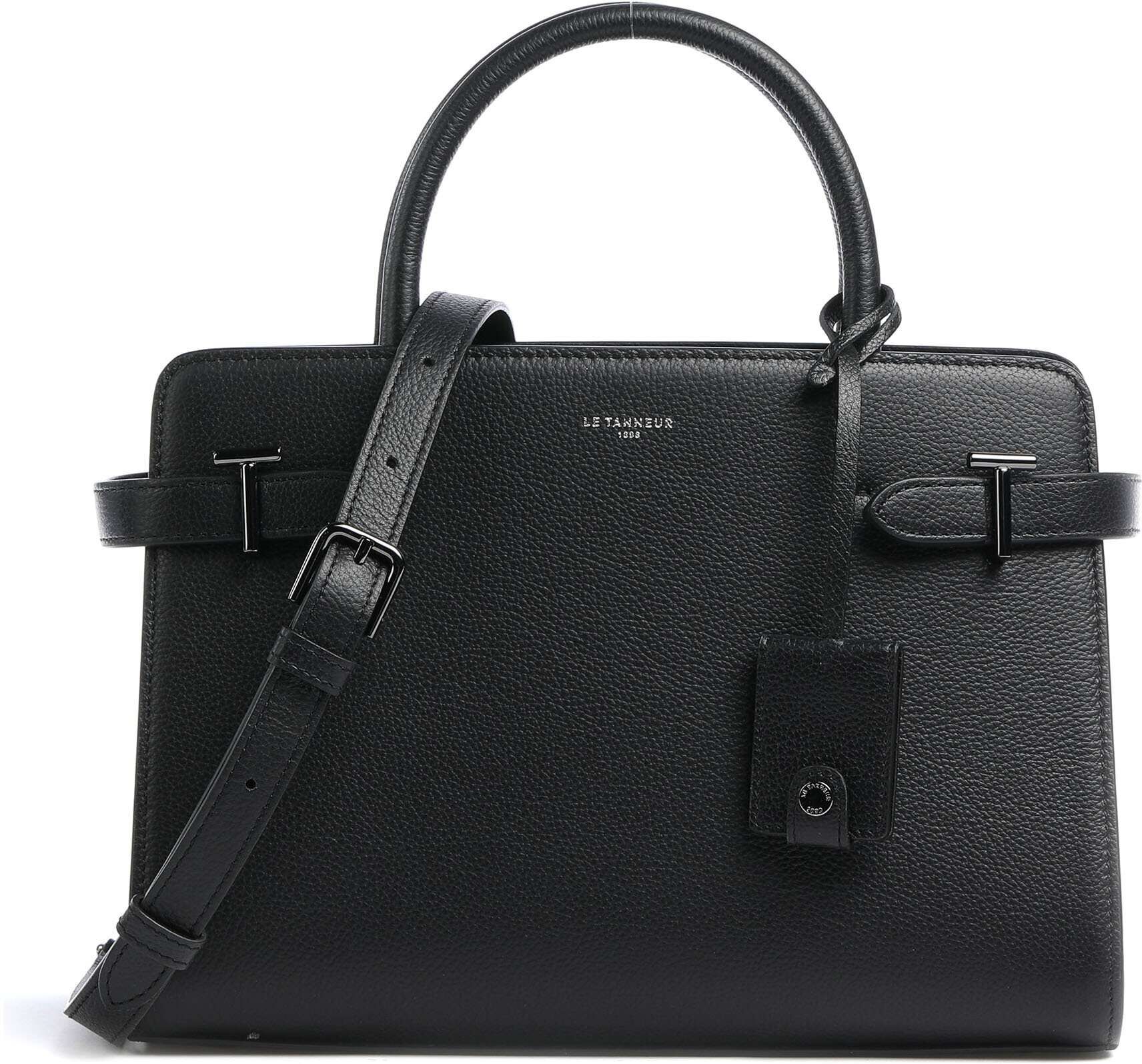 Le Tanneur Emilie Handtasche aus Leder, schwarz