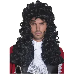 Smiffys Captain Hook - Pirat Kostüm Perücke für Fasching