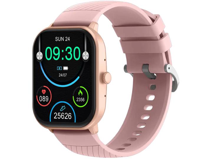 Bluetooth Smart Watch mit Gesundheitssensoren & Anruffunktion, rosa