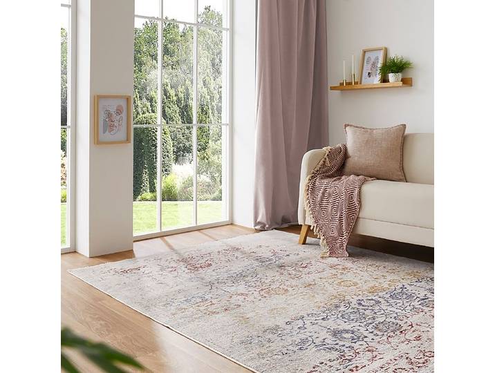 Tapis ras Rocco Multi Beige 80 x 160cm Tissu tissé