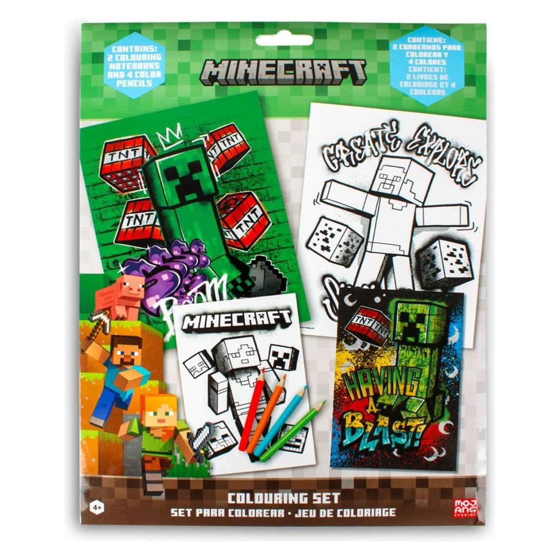 Kids Licensing Minecraft Colouring set (MC00064)