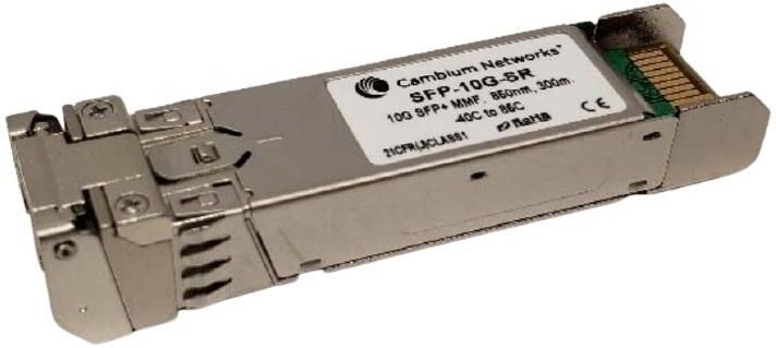 Cambium Networks SFP-10G-SR 10G SFP+ MMF SR Optical Transceiver, 850nm, 300m, -40 to 85C