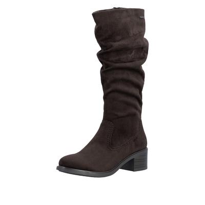 Stiefel RIEKER, Damen, Gr. 36, Normalschaft, braun, Lederimitat, Basic, Schuhe Stiefel, Klassik-Stiefel, Blockabsatz, mit slouchy-Schaft