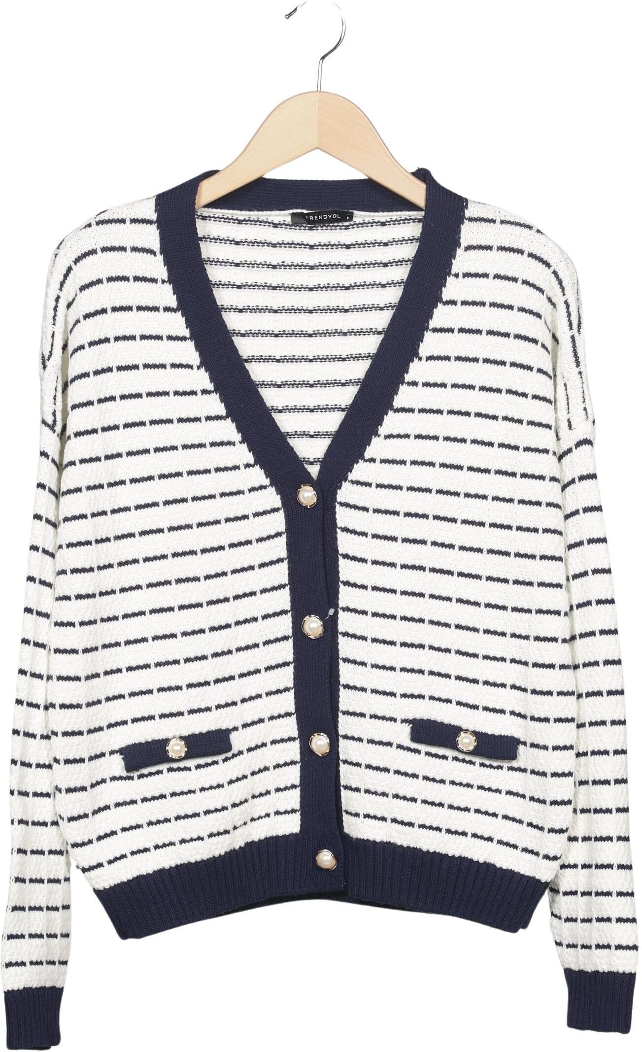 Trendyol Damen Strickjacke, Mehrfarbig, Gr. S, Synthetik - Second Hand