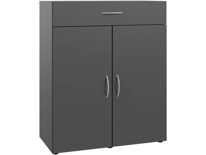 Kombikommode WIMEX Multiraumkonzept , grau (grafit), B:80cm H:98cm T:40cm, Holzwerkstoff, Sideboards, Kombikommode, Schubkästen auf Metallschienen
