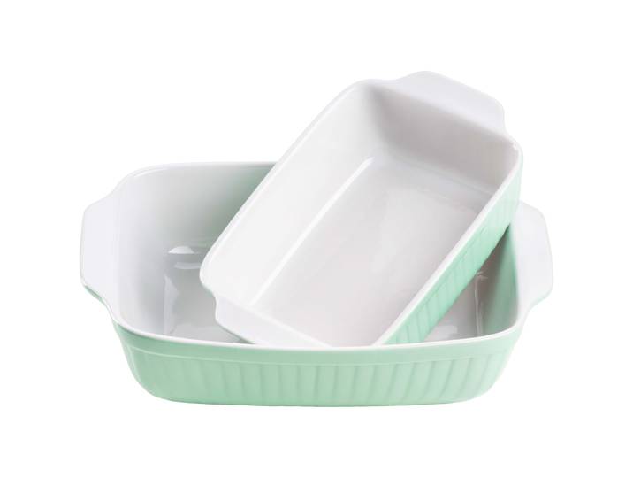 MÄSER Auflaufform Kitchen Time grün Keramik Rechteckig - Auflaufform