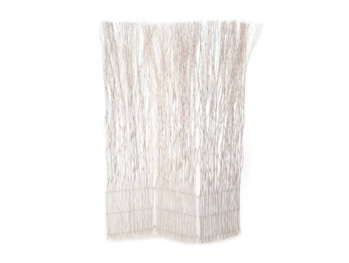 DESIGN DELIGHTS Paravent RAUMTEILER NATURE 2 , 170x120 cm (HxB), Weidenholz, weiss, Paravent