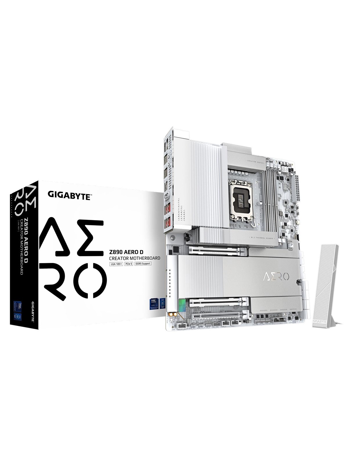 GIGABYTE Z890 AERO D Mainboard - Intel Z890 - Intel LGA1851 - DDR5 RAM - ATX