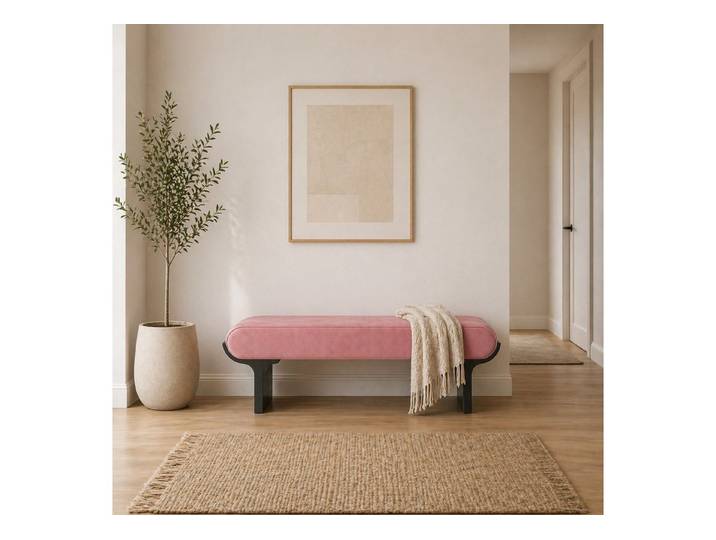 mukuhi Sitzbank Sitzbank gepolstert 140 cm Bank Flur Bettbank modern Design
