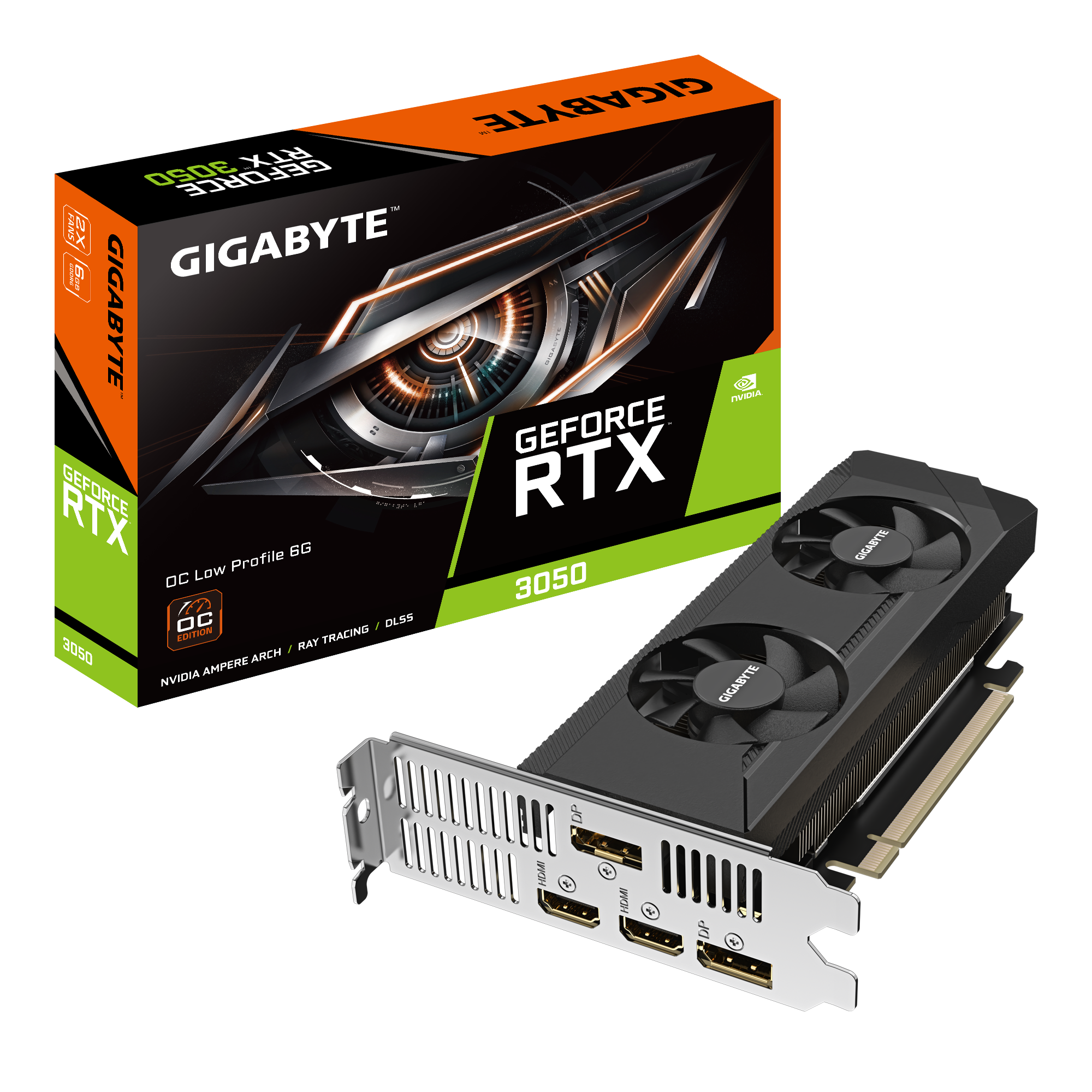 GIGABYTE GeForce RTX 3050 OC Low Profile Grafikkarte 6 GB