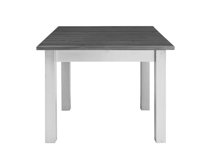 Table Boston II 78 x 78 x 78cm Blanc/Epicéa blanc/Epicéa gris
